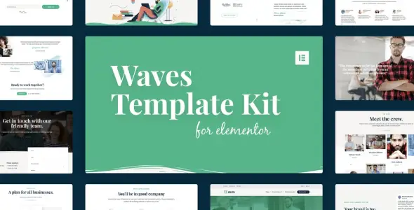 Waves – Startup Agency Elementor Template Kit
