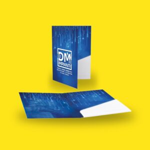 Cartellina con tasca preincollata